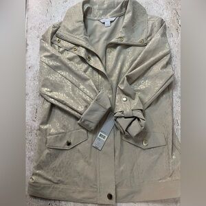 NWT Laura Ashley Animal Print Light Jacket Size Small